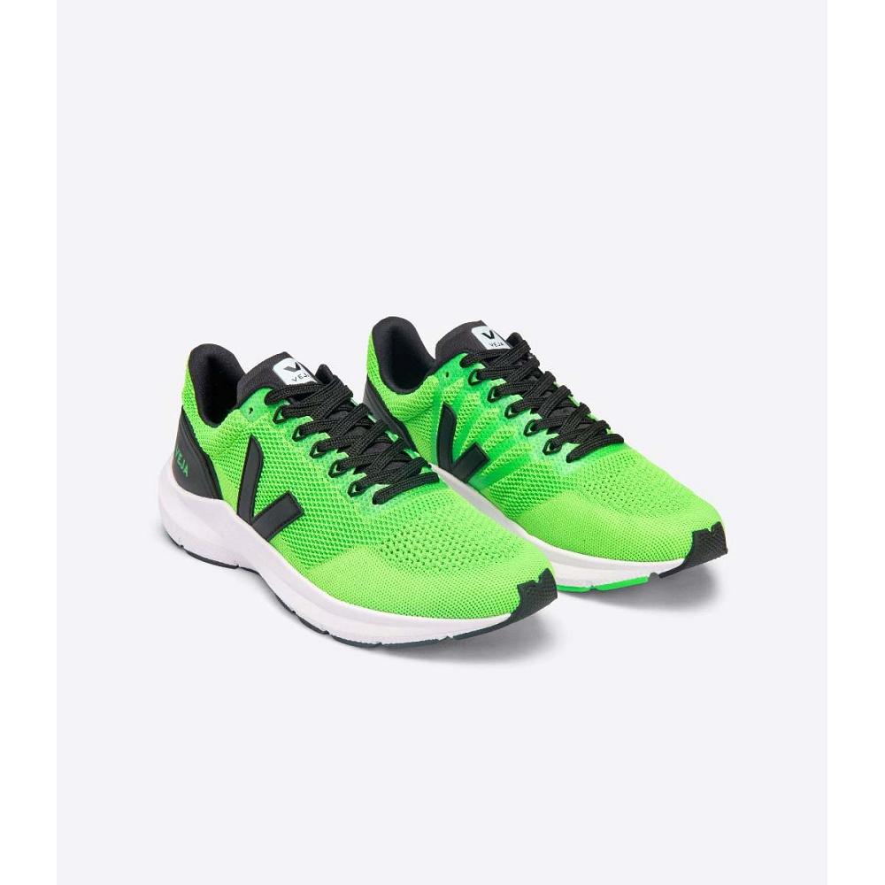 Veja MARLIN V-KNIT Men's Running Shoes Green | CA 142QMA